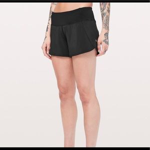 Lululemon Run times shorts Black 4” inseam